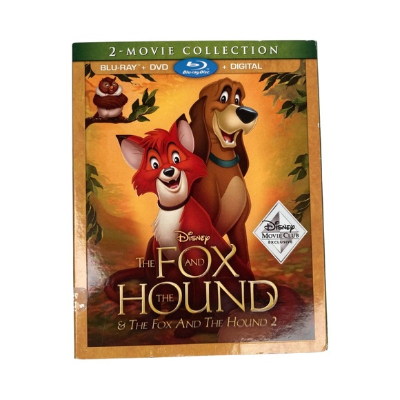 The Fox and the Hound 1 & 2 Authentic Disney Movie Club Exclusive NEW - Picture 2 of 11